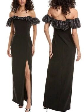 ML Monique Lhuillier
Women's Black Micaela Gown size 10 NEW
